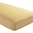 Yellow Stripe Crib Fitted Sheet